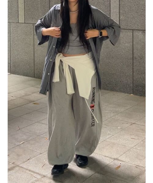 RESPECT（リスペクト）の「running shooter sweat pants (grey)（スウェットパンツ・メンズ・その他・MEDIUM/LARGE）」の22枚目の写真