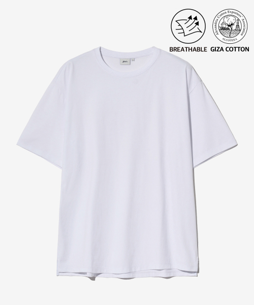 YALE（イェール）の「[PREMIUM COTTON] ジャーナリストコットン半袖Tシャツ ホワイト（Tシャツ/カットソー・レディース・その他・LARGE/MEDIUM/SMALL/X-LARGE）」の2枚目の写真
