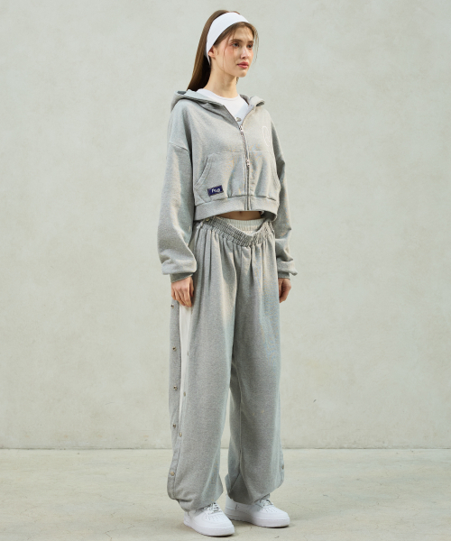 ARI（アリ）の「PITA SNAP OFF SWEAT PANTS / MELANGE（スウェットパンツ・レディース・グレー・FREE）」の5枚目の写真