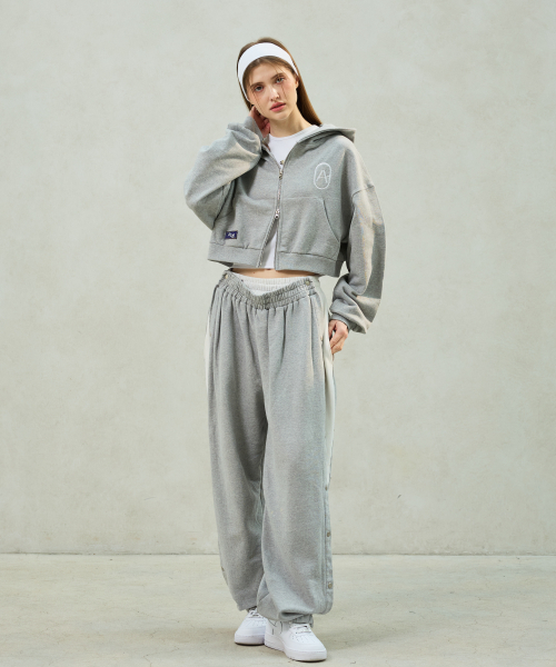 ARI（アリ）の「PITA SNAP OFF SWEAT PANTS / MELANGE（スウェットパンツ・レディース・グレー・FREE）」の7枚目の写真