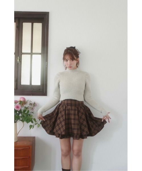 Plaid Tiered High Waist Mini Skirt