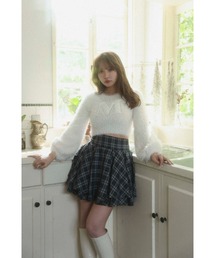 Plaid Tiered High Waist Mini Skirt