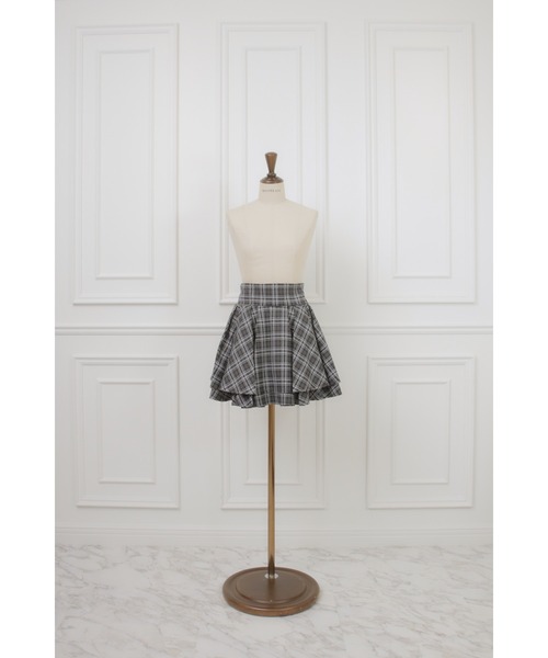 MISTREASS(ミストレアス)の「Plaid Tiered High Waist Mini Skirt(スカート・レディース・ブラック/ブラウン・FREE)」の9枚目の写真