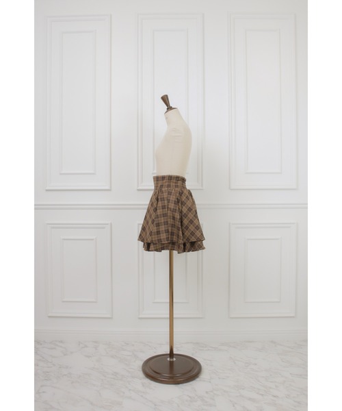 MISTREASS(ミストレアス)の「Plaid Tiered High Waist Mini Skirt(スカート・レディース・ブラック/ブラウン・FREE)」の7枚目の写真