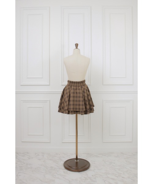 MISTREASS(ミストレアス)の「Plaid Tiered High Waist Mini Skirt(スカート・レディース・ブラック/ブラウン・FREE)」の6枚目の写真