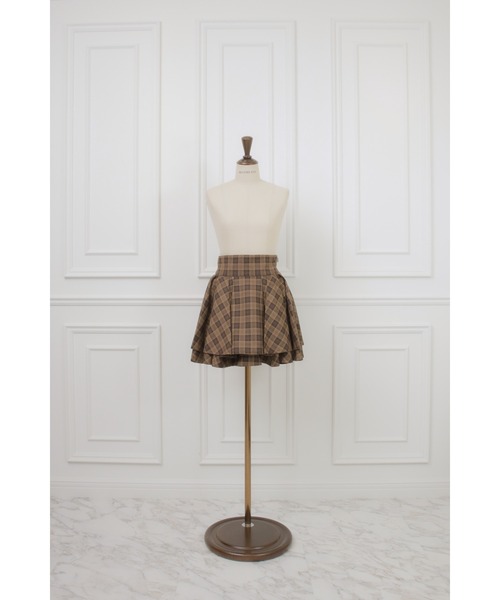 MISTREASS(ミストレアス)の「Plaid Tiered High Waist Mini Skirt(スカート・レディース・ブラック/ブラウン・FREE)」の8枚目の写真