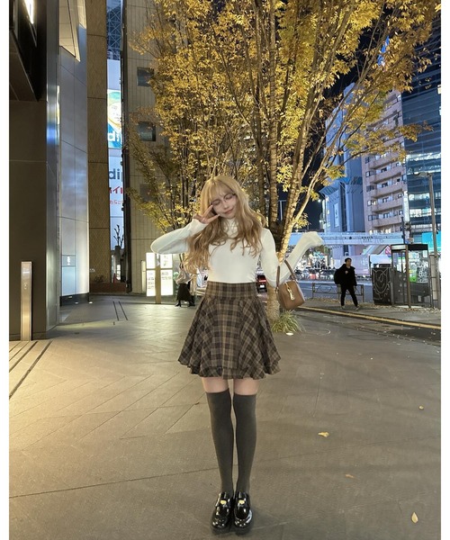 MISTREASS(ミストレアス)の「Plaid Tiered High Waist Mini Skirt(スカート・レディース・ブラック/ブラウン・FREE)」の15枚目の写真