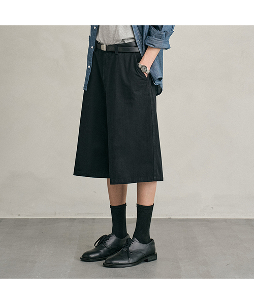 COSTUME O’CLOCK(コスチュームオクロック)の「コットンウォッシュドバミューダパンツ 7 COLOR COOSPT248(その他パンツ・メンズ・ホワイト/ブラック/ブラウン/カーキ/インディゴブルー/ダークブラック/ベージュ・24/26/28/30/34/32)」の3枚目の写真