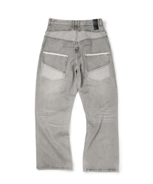 ETCE（イーティーシーイー）の「KENDRICK SEMI FLARE DENIM PANTS (GRAY)（デニムパンツ）」