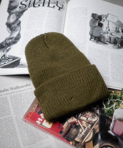 BRONER(ブローナー)の「【RES】【PH3】【BRONER/ブローナー】VALUE KNIT CUFF CAPS 22555(ニットキャップ/ビーニー・メンズ・オリーブ・FREE)」の1枚目の写真