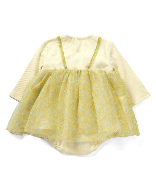 apres les cours（アプレレクール）の「花柄ボリュームチュールカバーオール（ロンパース・キッズ・イエロー/ピンク・70/80）」の11枚目の写真