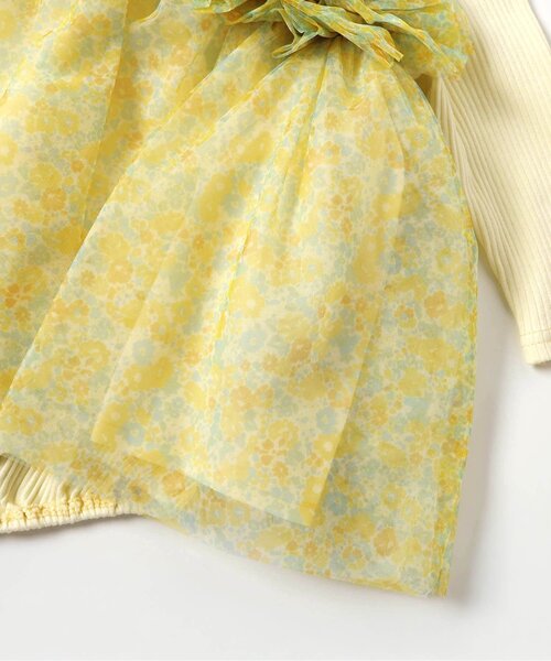 apres les cours（アプレレクール）の「花柄ボリュームチュールカバーオール（ロンパース・キッズ・イエロー/ピンク・70/80）」の13枚目の写真