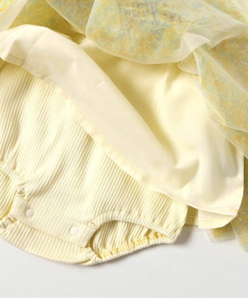 apres les cours（アプレレクール）の「花柄ボリュームチュールカバーオール（ロンパース・キッズ・イエロー/ピンク・70/80）」の14枚目の写真
