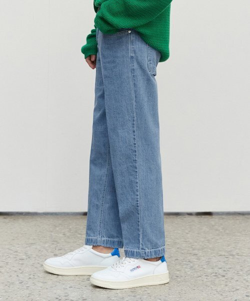DECET（デケト）の「[夏生地]Cropped Tapered Jeans DCPT004Blue（デニムパンツ・レディース・その他・34/32/30/26/28）」の4枚目の写真