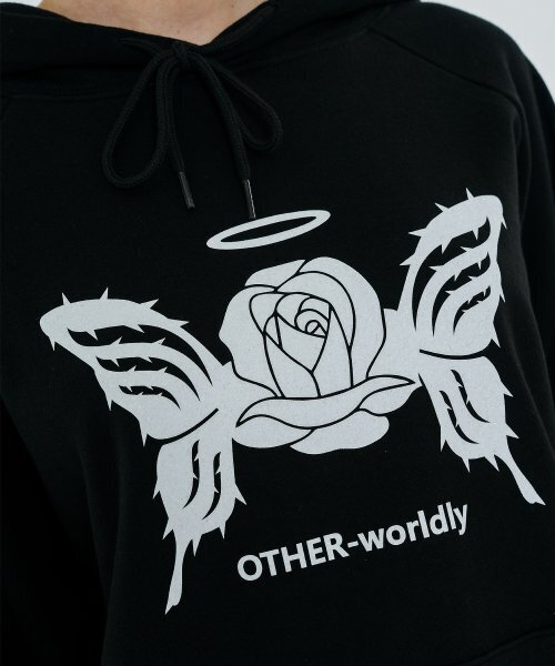 OTHER-worldly（アザーワールドリー）の「モンスター ローズ フードパーカー [ホワイトグリッター]（パーカー・レディース・その他・FREE）」の5枚目の写真