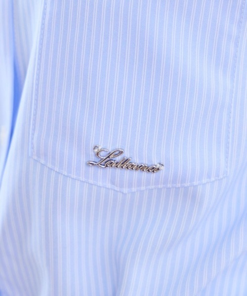 Lallana(ララーナ)の「Layered Collar Balloon Shirt Dress / レイヤードカラーバルーンシャツワンピース(シャツワンピース・レディース・アイボリー/ブルー・FREE/SMALL)」の16枚目の写真