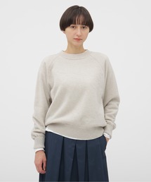 MARGARET HOWELL アイボリー Vネックニット MARGARET HOWELL（マーガレットハウエル）の「WOOL CASHMERE SILK V