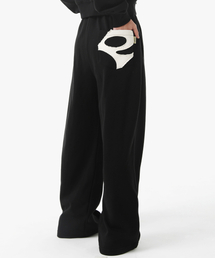 PIECEMAKER（ピースメーカー）の「PCE POCKET APPLIQUE SWEAT PANTS (BLACK)（スウェットパンツ）」