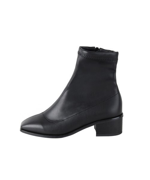 SHOEHI(シューハイ)の「デイリーファー裏地スパンアンクルブーツ_B9036(2カラー)(ブーツ・レディース・クリアブラック/ブラック系その他・22.5cm/23cm/23.5cm/24cm/24.5cm/25cm)」の3枚目の写真