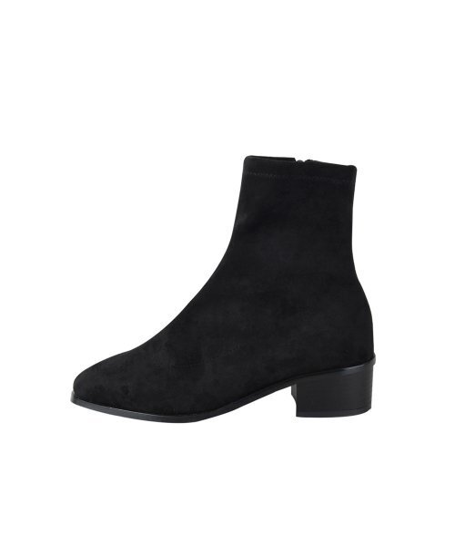 SHOEHI(シューハイ)の「デイリーファー裏地スパンアンクルブーツ_B9036(2カラー)(ブーツ・レディース・クリアブラック/ブラック系その他・22.5cm/23cm/23.5cm/24cm/24.5cm/25cm)」の4枚目の写真