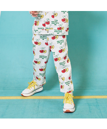 MINIDOU（ミニドウ）の「Cherry Allover Denim Pants（デニムパンツ）」