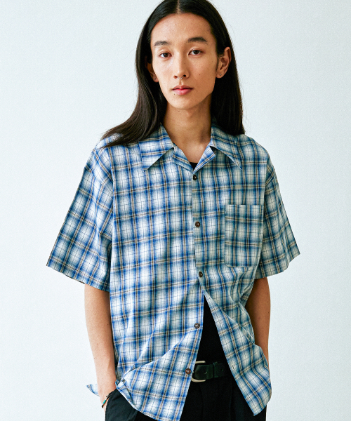 KND(ケイエヌディ)の「オーシャンチェックオープンカラーシャツ(シャツ/ブラウス・メンズ・その他・1(M)/2(L))」の3枚目の写真
