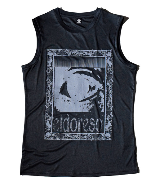 ELDORESO(エルドレッソ)の「Watching Sleeveless / ウォッチングスリーブレス(Tシャツ/カットソー・メンズ・ブラック/ホワイト・MEDIUM)」の11枚目の写真
