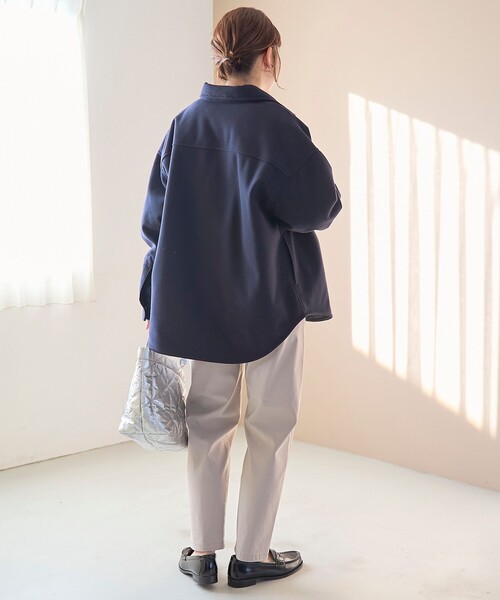 coen（コーエン）の「メルトン中綿CPOジャケット（ブルゾン・レディース・ライトブルー/ナチュラル/ネイビー・M/L）」の15枚目の写真