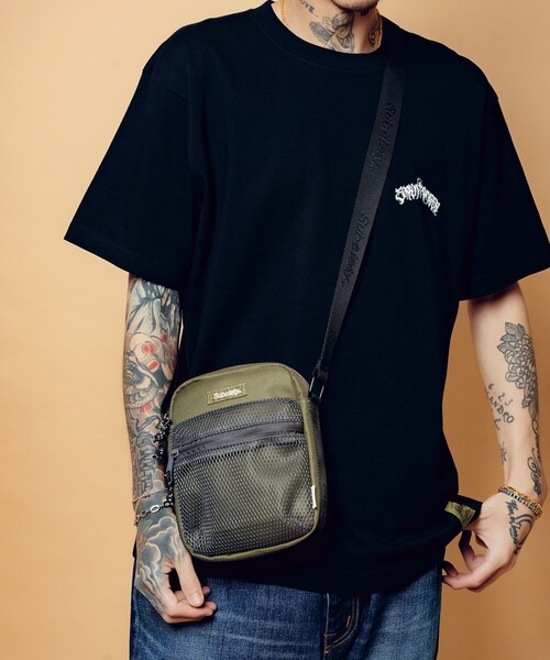 Subciety(サブサエティ)の「Mesh pocket mini shoulder bag(ショルダーバッグ・メンズ・オリーブ/ブラック/ベージュ・FREE)」の18枚目の写真