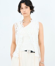 NOLLEY’S | 《手洗い可能》バテンレースジレ(ベスト)