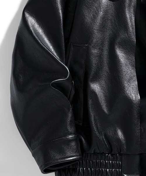 CALIFORNIA OUTFITTERS(カリフォルニア アウトフィッターズ)の「12A12-SZ フラップポケット PUレザー ジャケット(その他アウター・メンズ・ブラック・XL/L/M)」の4枚目の写真