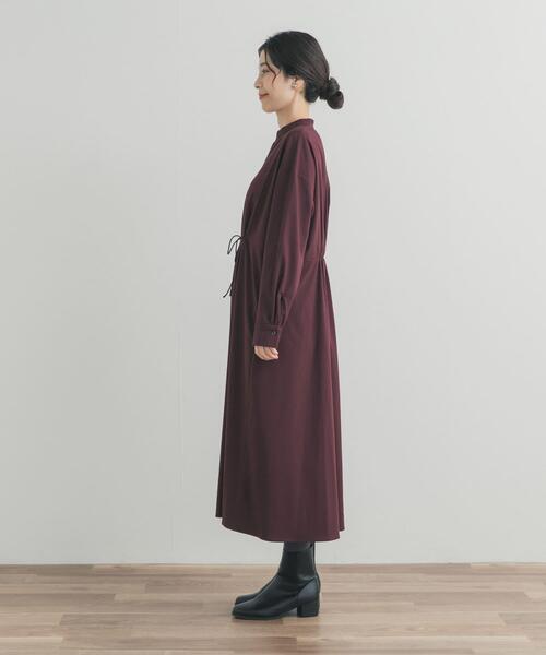 URBAN RESEARCH DOORS(アーバンリサーチドアーズ)の「ドロストリボンフレアワンピース(ワンピース・レディース・バーガンディー/チャコールグレー/グレー・FREE)」の21枚目の写真