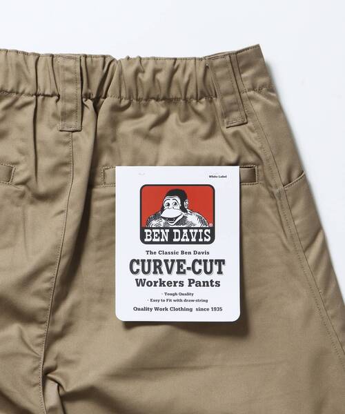 BEN DAVIS(ベンデイビス)の「【BEN DAVIS(ベンデイビス)】CURVE BUGGY WORK PANTS / パンツ ボトムス カーブ タック ワンポイント ツイル(その他パンツ・メンズ・ブラック/ベージュ・SMALL/MEDIUM/LARGE/X-LARGE)」の22枚目の写真