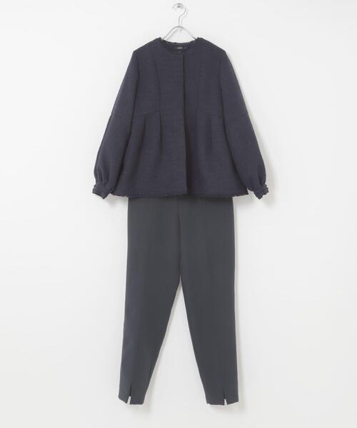 URBAN RESEARCH ROSSO WOMEN（アーバンリサーチ　ロッソ）の「『WEB限定』ツイードペプラムジャケット+パンツ（セットアップ・レディース・ネイビー・36/38）」の17枚目の写真