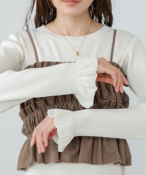 Bab(バブ)の「【選べるサイズ展開】ビスチェSETニットワンピース(ワンピース・レディース・杢グレー/ブラック/アイボリー・M/S)」の11枚目の写真