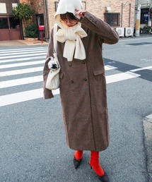 Fashion Letter | ツイードチェスターロングコート(チェスターコート)