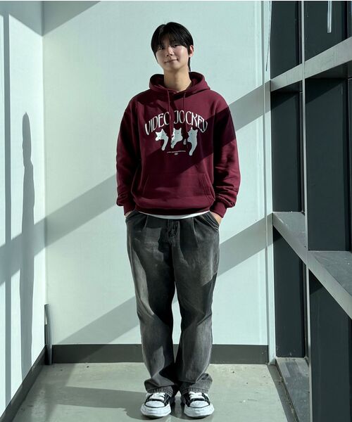 Video Jockey（ビデオジョッキー）の「ニャンニャンニャン フードパーカー [バーガンディ]（パーカー・レディース・その他・S/M/L/XL）」の12枚目の写真