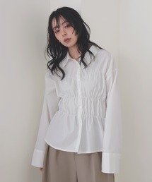 LIAN | シャーリングビスチェデザインシャツ(シャツ/ブラウス)