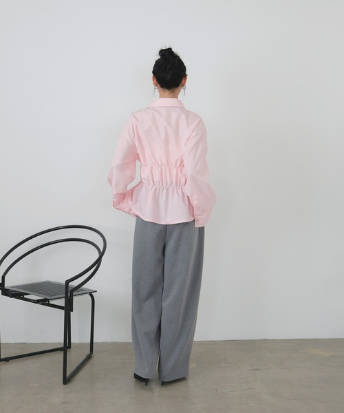 LIAN（リアン）の「シャーリングビスチェデザインシャツ（シャツ/ブラウス・レディース・オフホワイト/ブルー/ブルー系その他2/イエロー系その他/ピンク系その他/イエロー/ベージュ系その他/ピンク・FREE）」の17枚目の写真