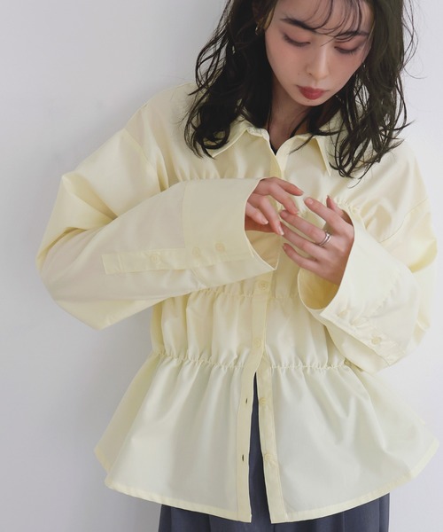 LIAN（リアン）の「シャーリングビスチェデザインシャツ（シャツ/ブラウス・レディース・オフホワイト/ブルー/ブルー系その他2/イエロー系その他/ピンク系その他/イエロー/ベージュ系その他/ピンク・FREE）」の20枚目の写真