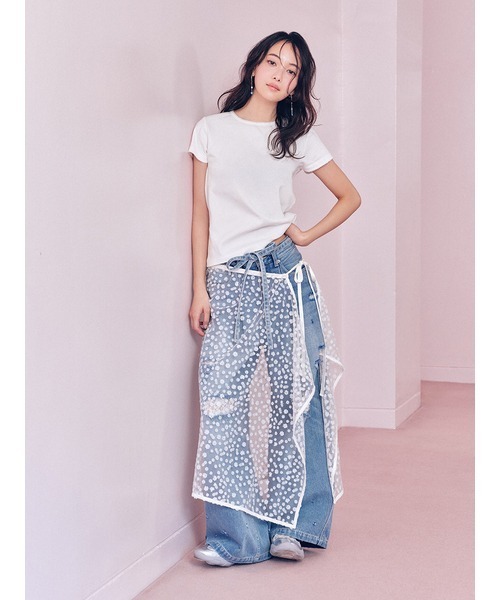 FURFUR（ファーファー）の「5daysTシャツ（Tシャツ/カットソー・レディース・ブラック/ライトブルー/ホワイト/レッド/ピンク・F）」の9枚目の写真