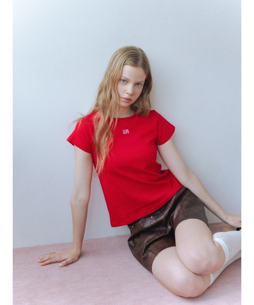 FURFUR（ファーファー）の「5daysTシャツ（Tシャツ/カットソー・レディース・ブラック/ライトブルー/ホワイト/レッド/ピンク・F）」の6枚目の写真