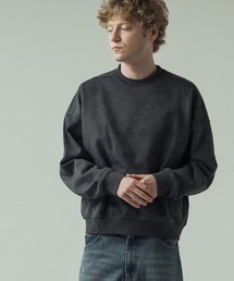 SLICK | 【SLICK/スリック】Used Printed Sweat Short Pullover/ユーズドプリントショートレングススウェット/ビンテージ/短丈(Tシャツ/カットソー)