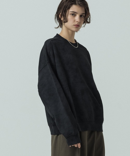 SLICK（スリック）の「【SLICK/スリック】Used Printed Sweat Short Pullover/ユーズドプリントショートレングススウェット/ビンテージ/短丈（Tシャツ/カットソー・メンズ・ブラック/グレー・1/2/3）」の20枚目の写真