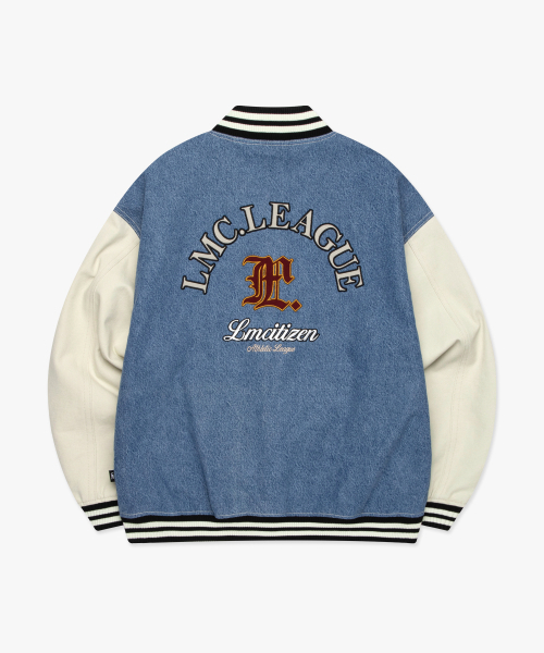 LMCの「DENIM VARSITY JACKET blue（スタジャン・レディース・その他・S/M/L）」の6枚目の写真