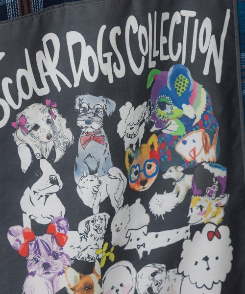 ScoLar（スカラー）の「153758：わんコレ柄ネルチェック×ボアシャツアウター（Tシャツ/カットソー・レディース・ネイビー/ブラウン・M）」の8枚目の写真