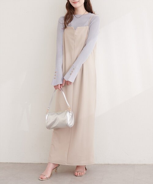 natural couture（ナチュラルクチュール）の「袖口ハトメ釦クルーネックニットプルオーバー（ニット/セーター・レディース・ピンク/グレー/ミント/イエロー/オフホワイト/ブラック・FREE）」の20枚目の写真