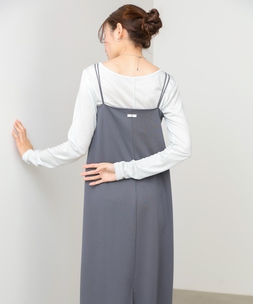 Bab(バブ)の「【選べるサイズ展開】カップ付裾レースキャミワンピース(ワンピース・レディース・ベージュ/チャコールグレー・S/M)」の11枚目の写真