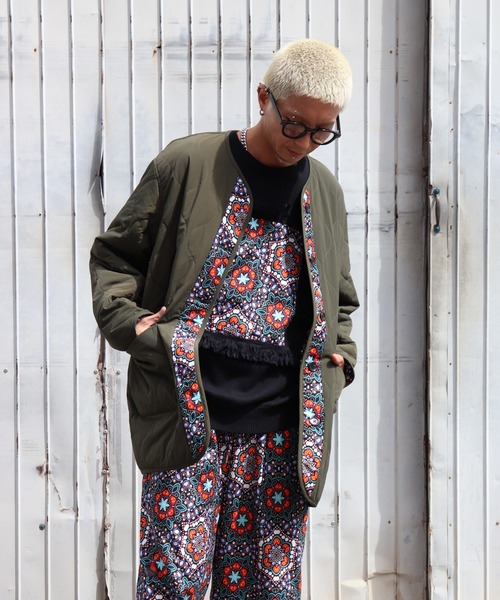 moyan ecri(モヤン エクリ)の「<moyan ecri>リバーシブルキルトナイロンブルゾンREVERSIBLE QUILT BLOUSON(ブルゾン・メンズ・ライトカーキ/ダークカーキ/ブラック系その他・FREE)」の15枚目の写真