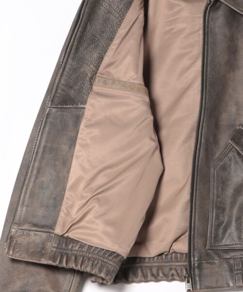 ALLSAINTS(オールセインツ)の「MARLAND AVIATOR LEATHER JACKET | MARLAND アビエーター レザー ジャケット(その他アウター・メンズ・ブラック系その他・XL/XS/S/L/M)」の10枚目の写真
